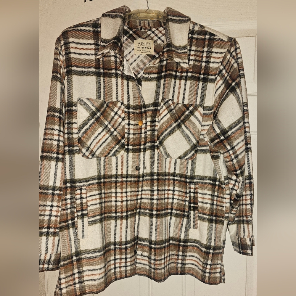 Ashley By 26 International Plaid Outerwear